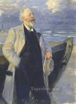 Peder Severin Kroyer Painting - Holger Drachman 1895 Peder Severin Kroyer